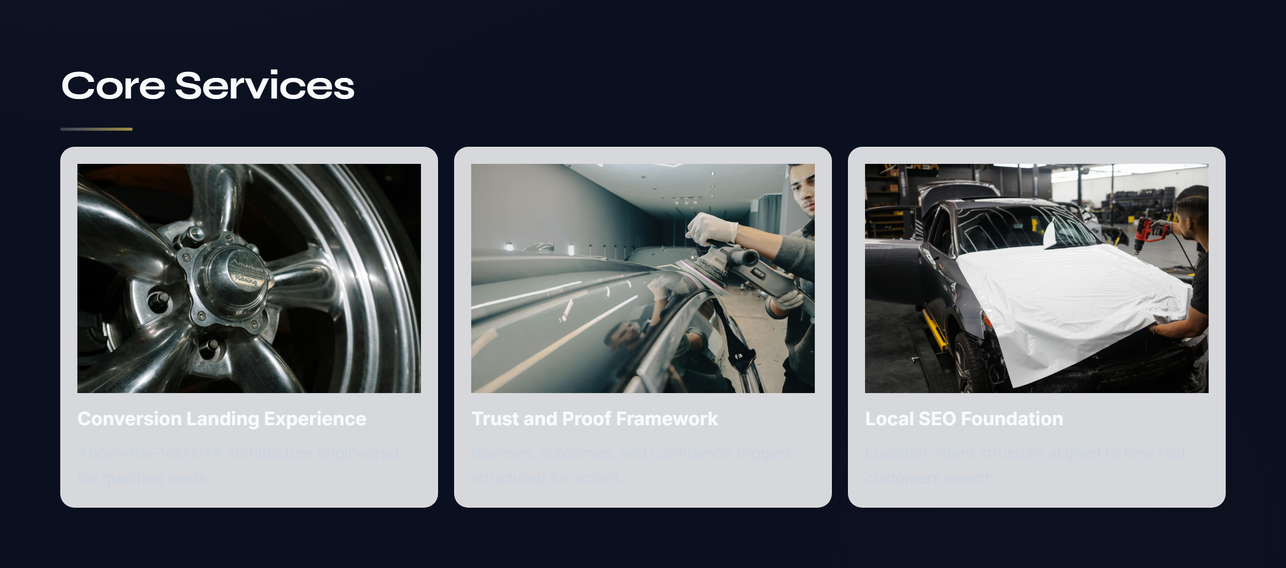 Auto Detailing Template — Performance Shop preview