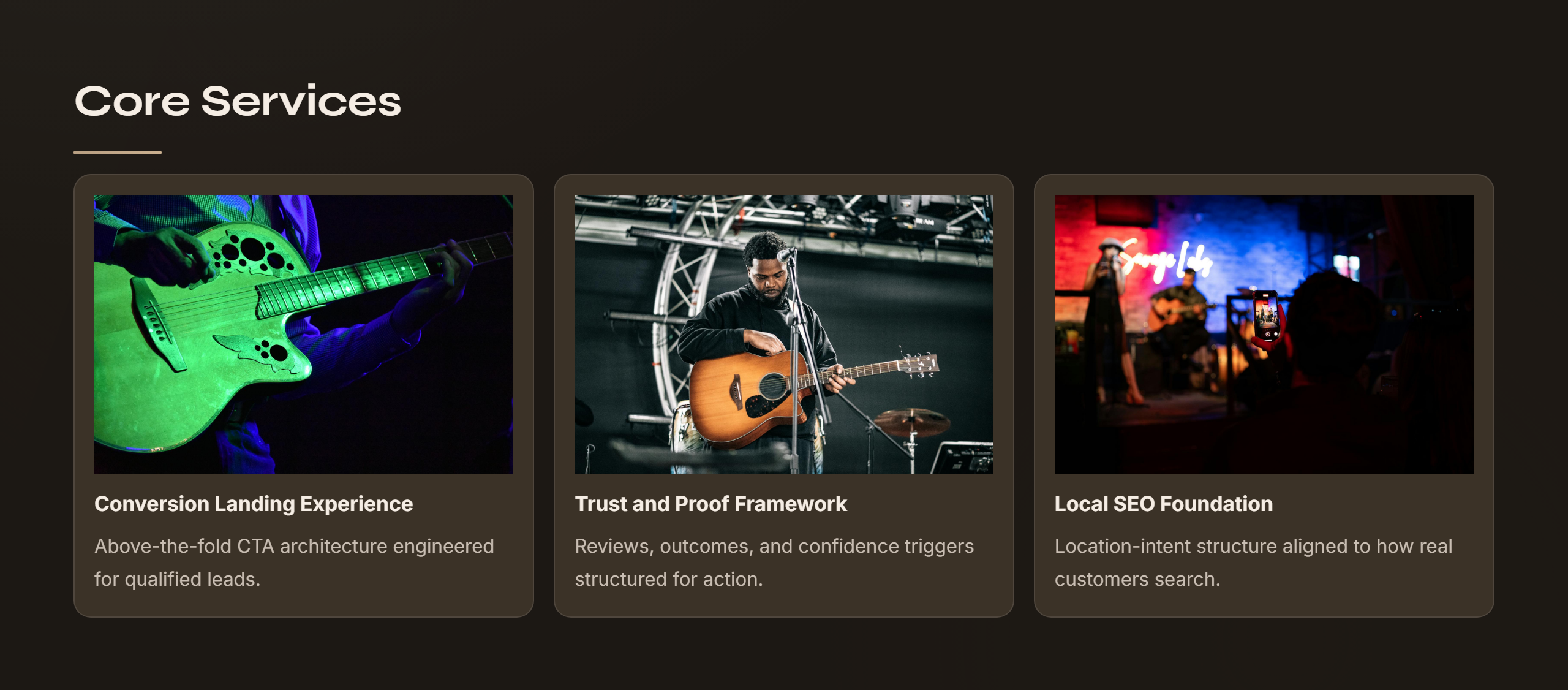 Music Artist Template — Indie Acoustic preview